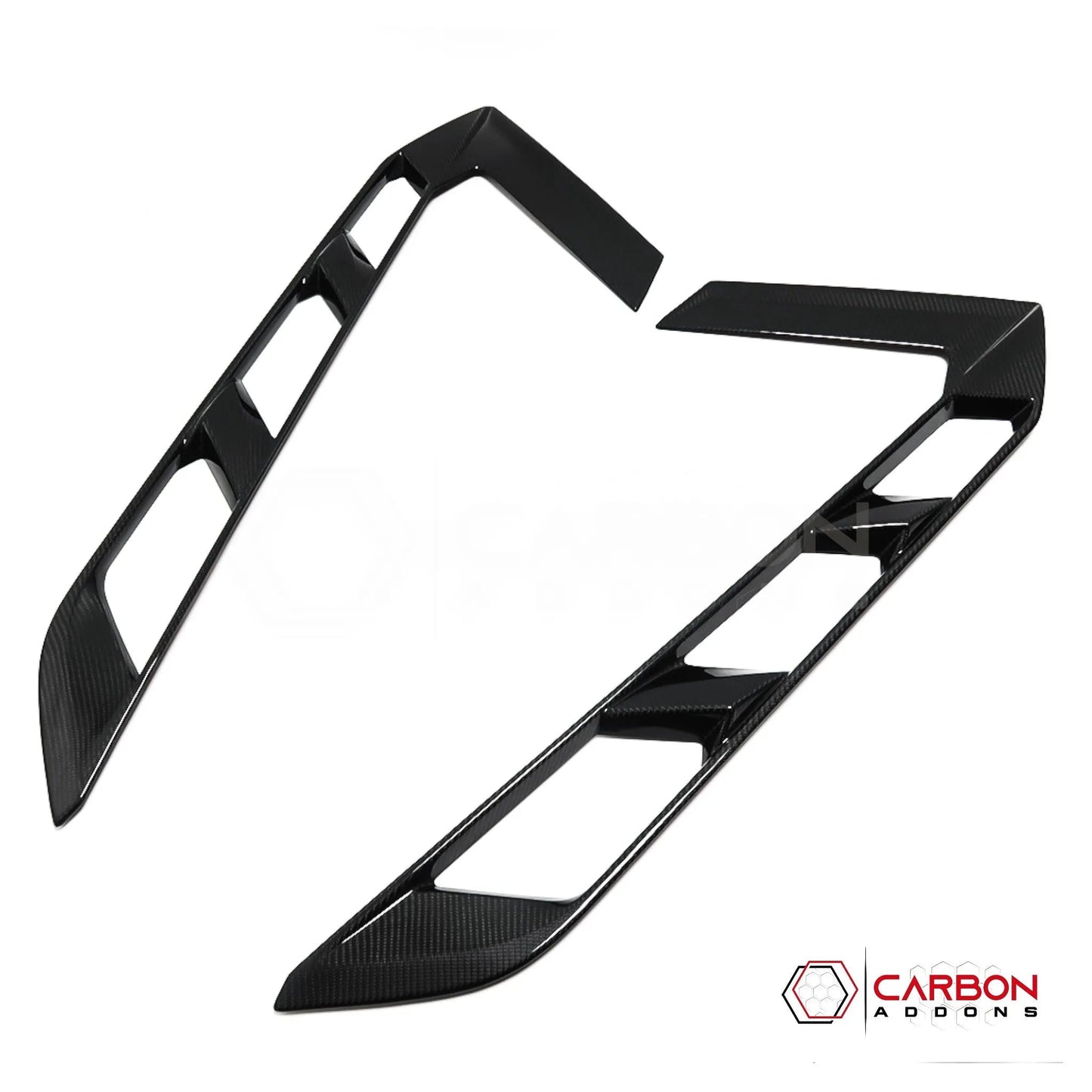 C8 Corvette Real Carbon Fiber Rear Hatch Vent Covers | Exterior Upgrade (2020–2026)