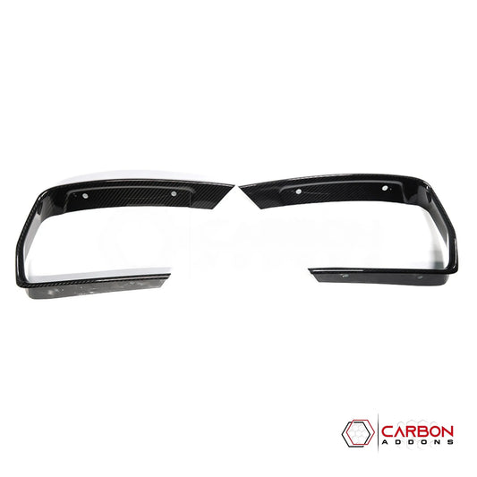 C8 Corvette Carbon Fiber Rear Bumper Exhaust Surround Trim Cover