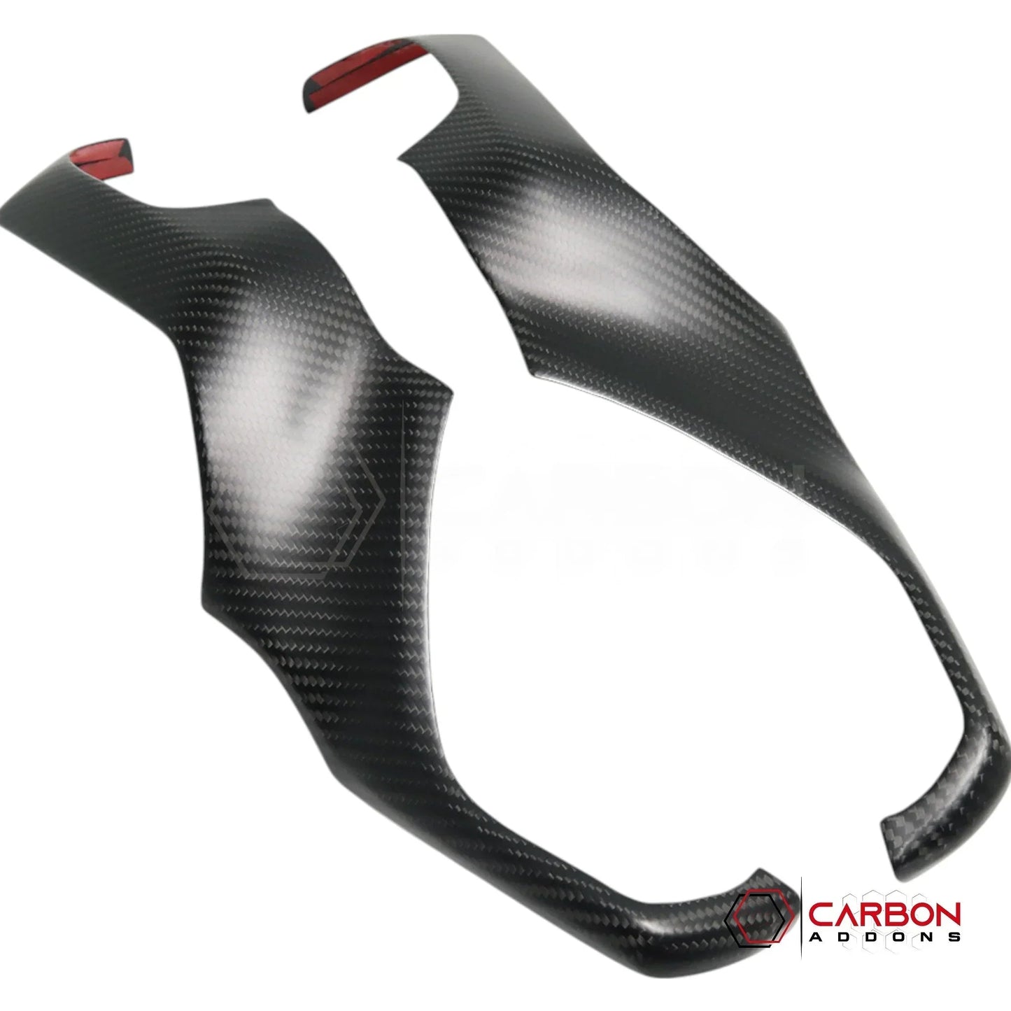 2019+ RAM 1500/TRX/RHO Radio Infotainment Screen Side Trim Hard Carbon Fiber Cover