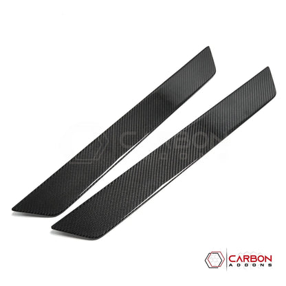 C8 Corvette Real Carbon Fiber Door Sill Plate Covers | Interior Upgrade (2020–2026)