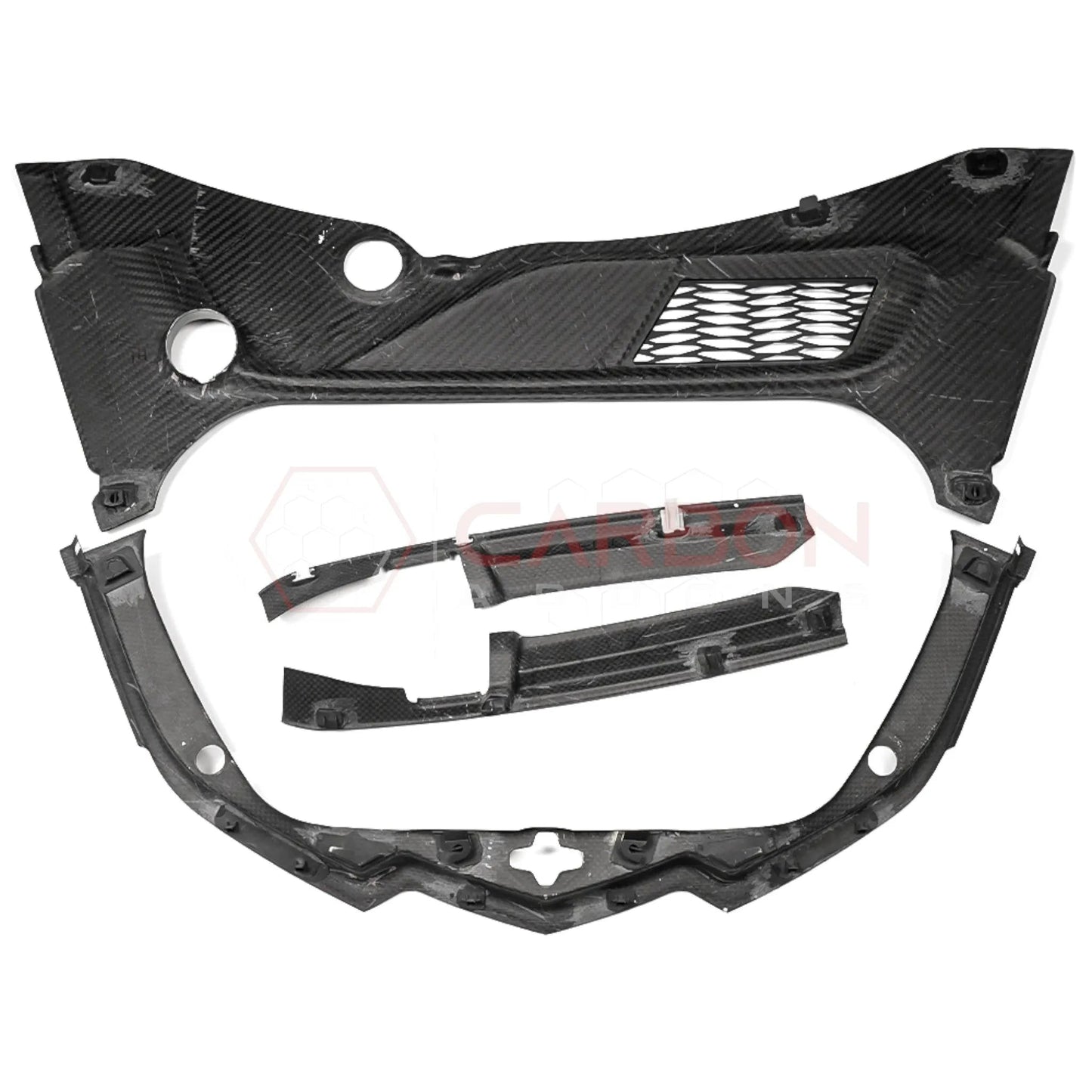 C8 Corvette Real Carbon Fiber Front Trunk (Frunk) Replacement Trim Panels | Stingray, Z06 & E-Ray (2020–2026 Coupe)