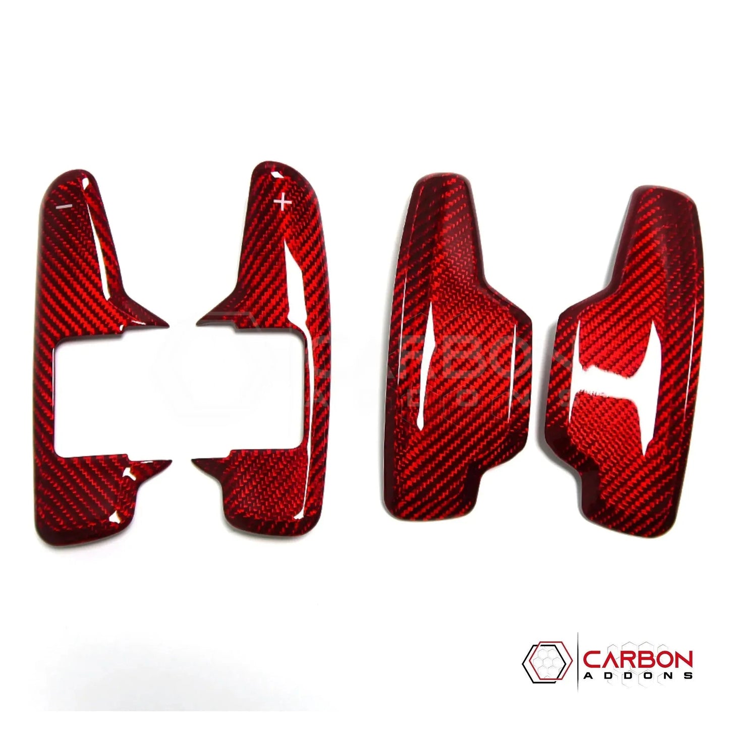 C8 Corvette Real Carbon Fiber Paddle Shifter Covers | Interior Upgrade (2020–2026)