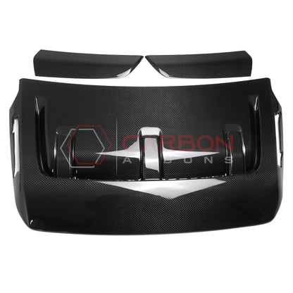 Real Carbon Fiber Hood Vent Cover for 2021+ Ford F-150 Raptor (V6)