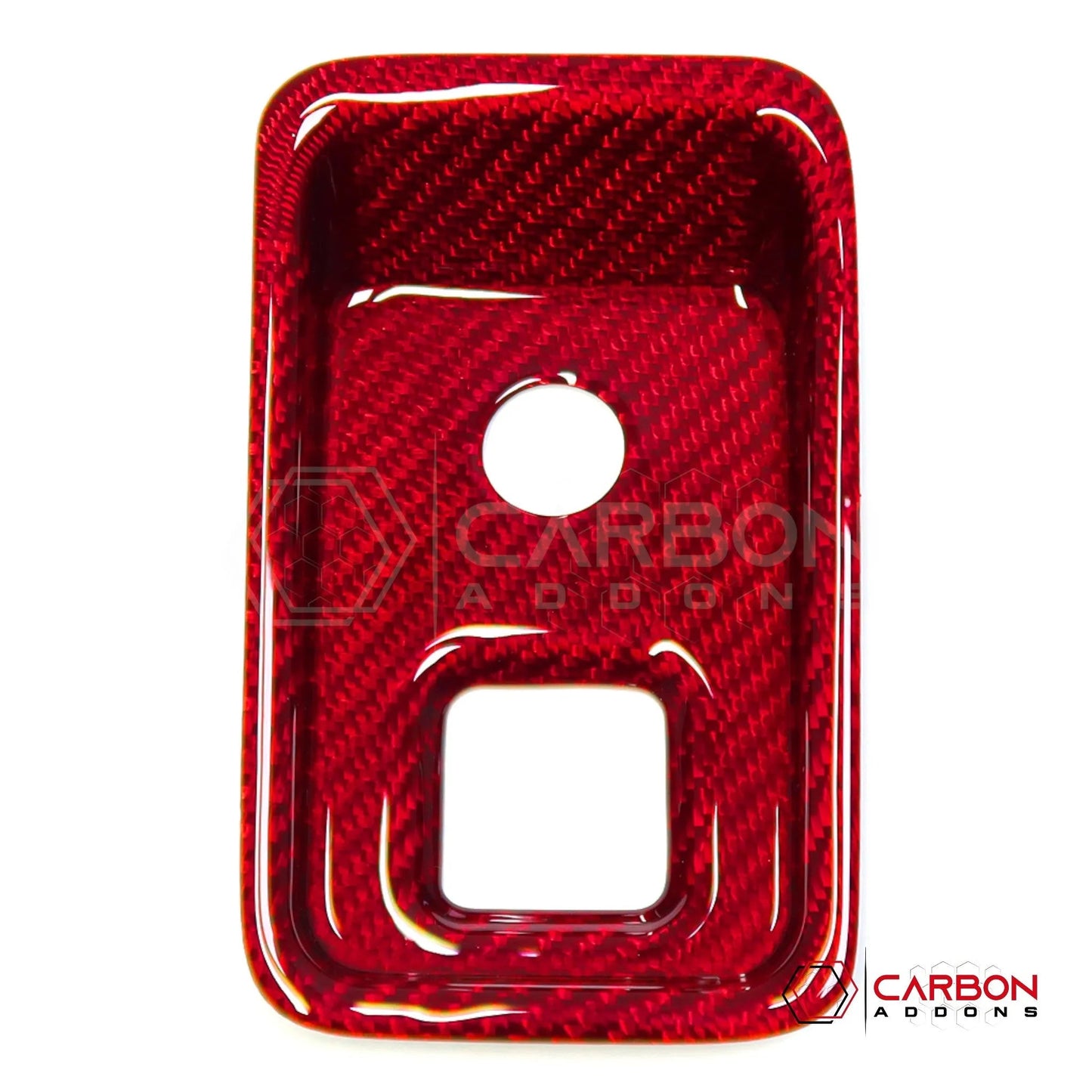 C8 Corvette Carbon Fiber Parking Brake / HUD Button Control Trim Cover (2020–2026)
