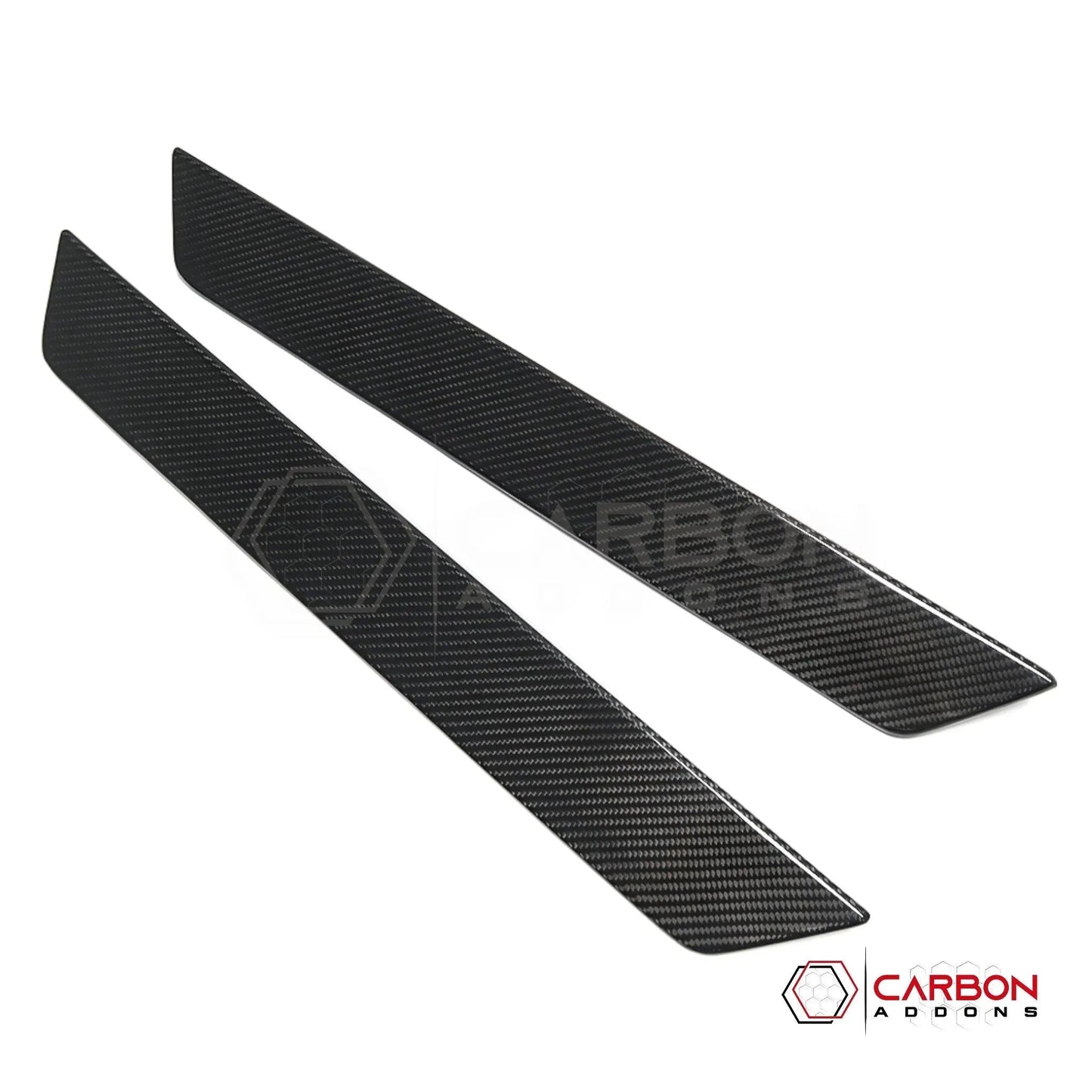 C8 Corvette Real Carbon Fiber Door Sill Plate Covers | Interior Upgrade (2020–2026)