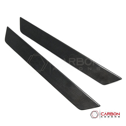 C8 Corvette Real Carbon Fiber Door Sill Plate Covers | Interior Upgrade (2020–2026)