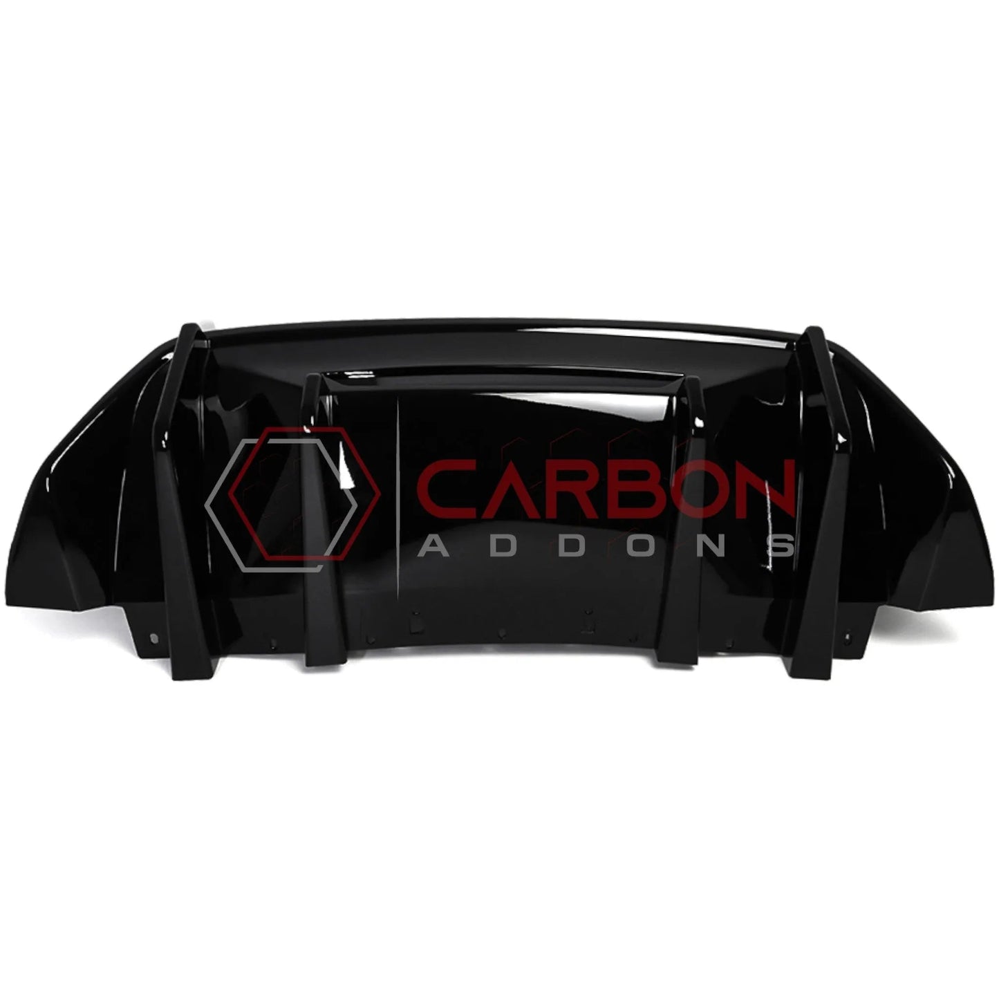 Rear Diffuser Add-On Fins for 2024+ Ford Mustang GT & EcoBoost (ABS Plastic)