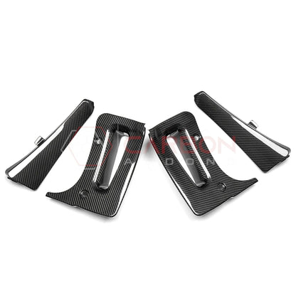 C8 Corvette Z06 & E-Ray 2022-20256 Extended Splash Guards | 4pcs Real Carbon Fiber Mud Flaps Set