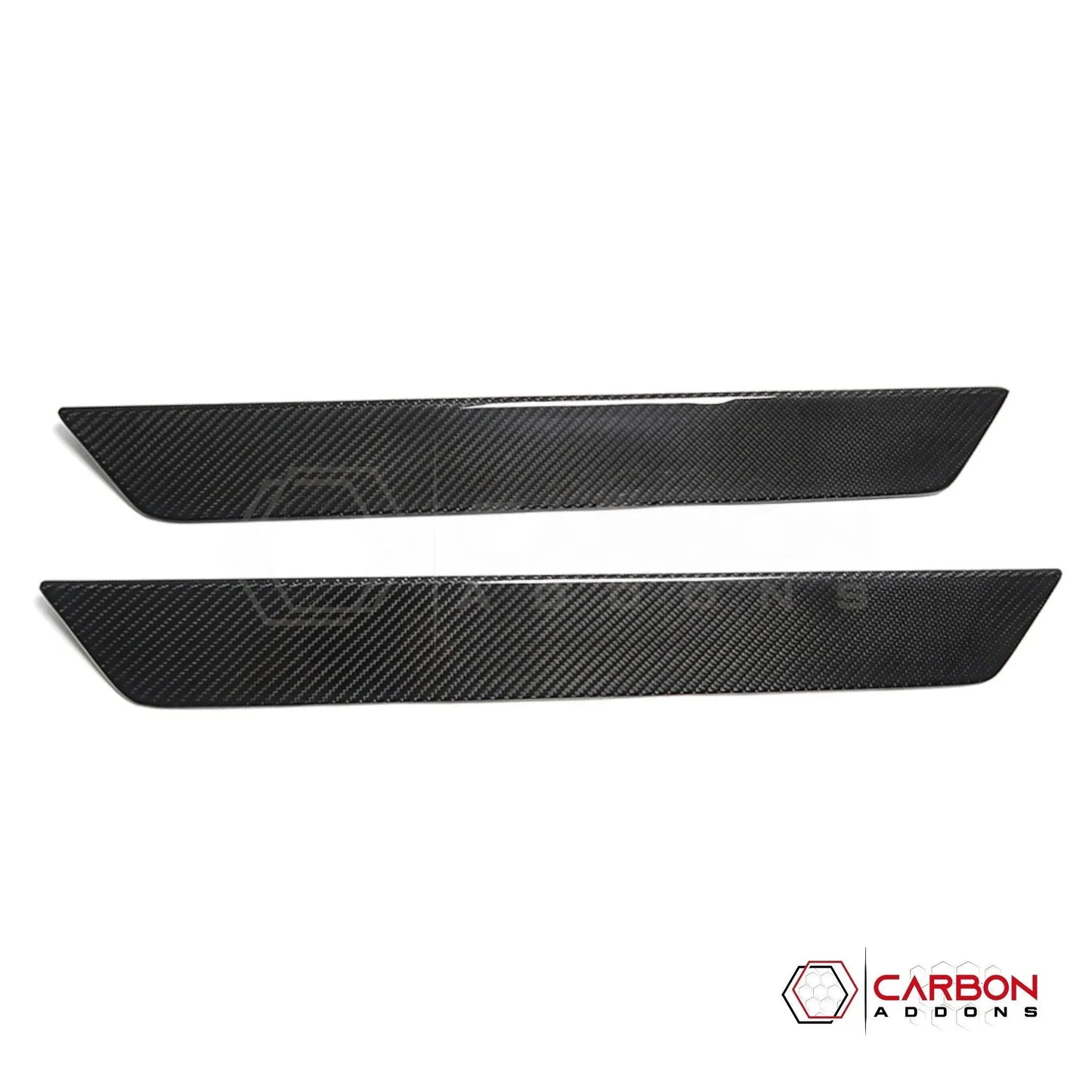 C8 Corvette Real Carbon Fiber Door Sill Plate Covers | Interior Upgrade (2020–2026)