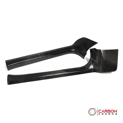 C8 Corvette Real Carbon Fiber Inner Door Sill Panel Covers | Interior Overlay (2020–2027)