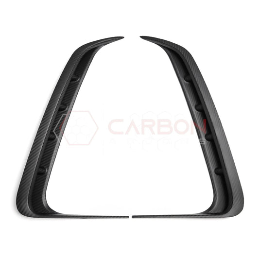 2021+ RAM TRX/RHO Exterior Rear Fender Taillight Vent Trims Hard Carbon Fiber Covers