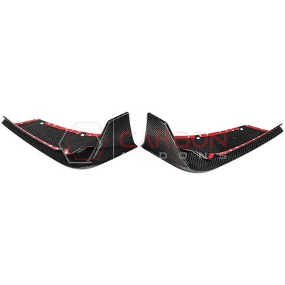 C8 Corvette Carbon Fiber Rear Bumper Corner Winglet Addons