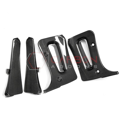 C8 Corvette Z06 & E-Ray 2022-20256 Extended Splash Guards | 4pcs Real Carbon Fiber Mud Flaps Set