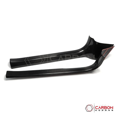 C8 Corvette Real Carbon Fiber Inner Door Sill Panel Covers | Interior Overlay (2020–2027)