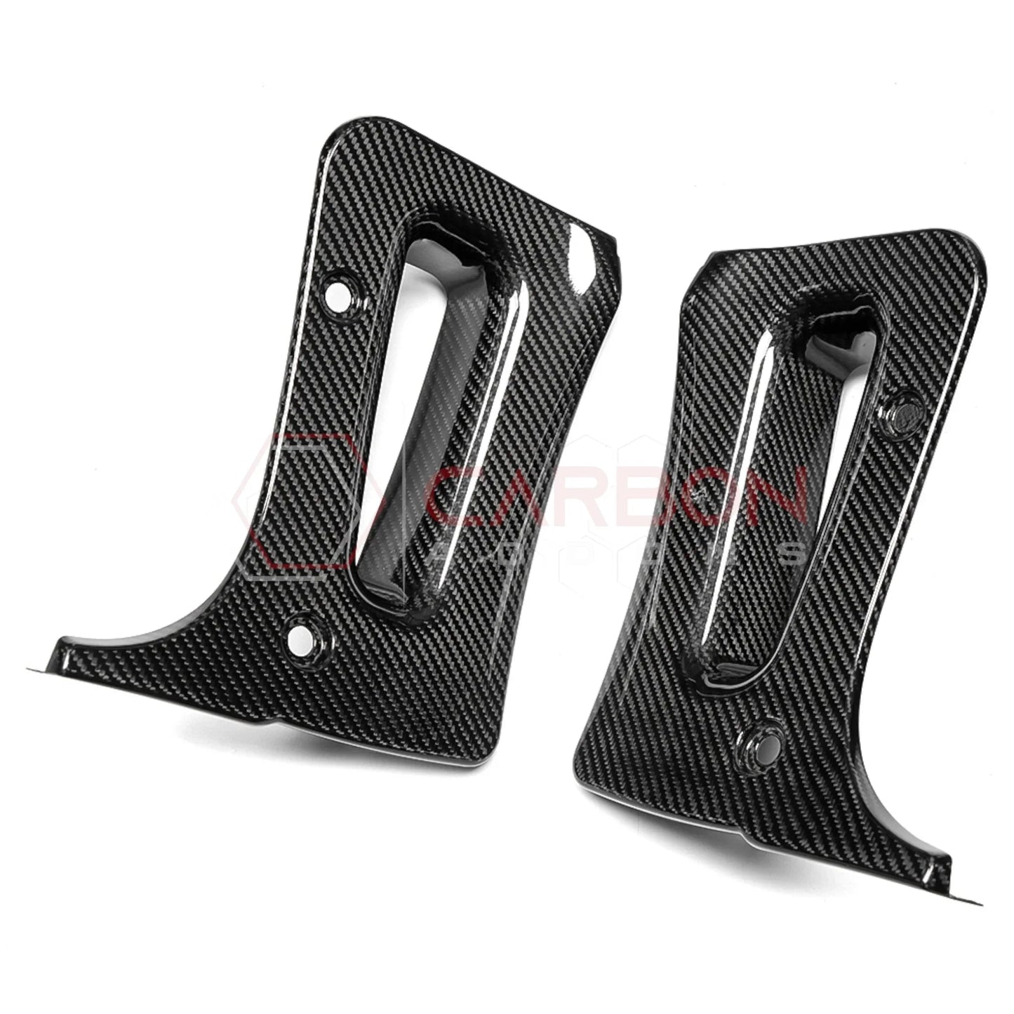 C8 Corvette Z06 & E-Ray 2022-20256 Extended Splash Guards | 4pcs Real Carbon Fiber Mud Flaps Set