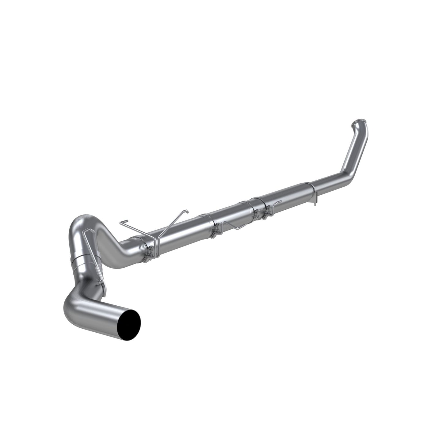 MBRP Exhaust 5in. Turbo Back; Single Side Exit; No Muffler; AL S61140PLM