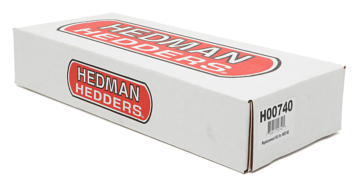 Hedman Hedders EXHAUST ADAPTER KIT FOR HEDMAN #68740 SERIES LS ENGINE SWAP CAST MANIFOLDS; 45 DEGREE BEND; MILD STEEL CONSTRUCTION; INCLUDES ADAPTER TUBES; COLLECTOR GASKETS COLLECTOR BOLTS 18MM O2 SENSOR BUNG 00740