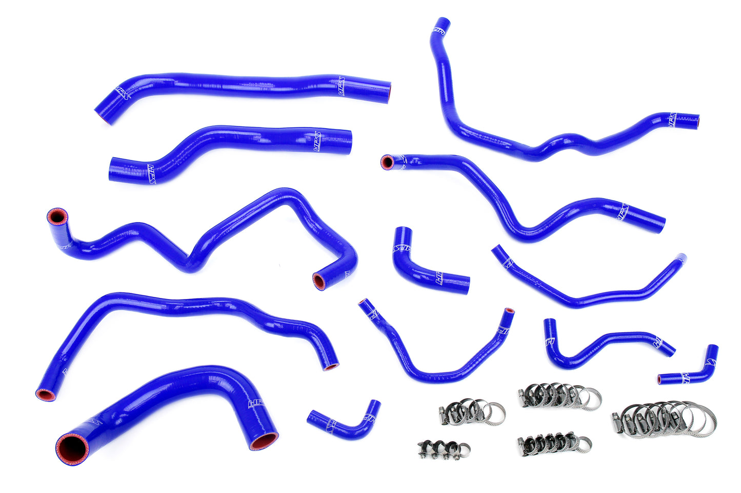 HPS Performance 3-ply Reinforced Silicone Replaces Factory Rubber Coolant Hoses 57-2004-BLUE