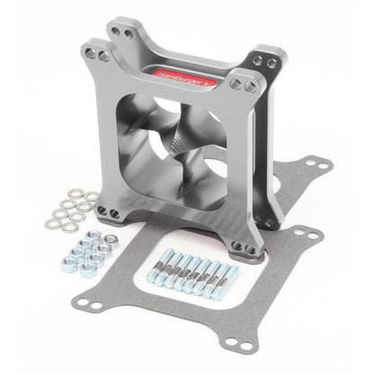 HAMBURGER'S PERFORMANCE PRODUCTS AVS STYLE CARBURETOR SPACER 2 IN. PORTED TORQUE-FLOW DESIGN- BILLET ALUMINUM 3226
