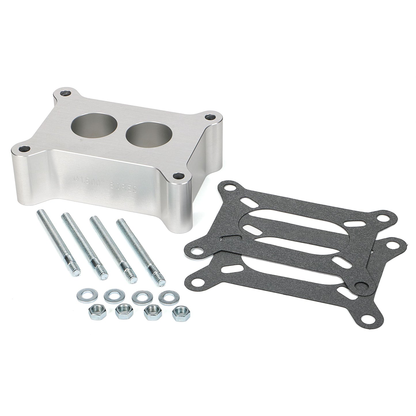HAMBURGER'S PERFORMANCE PRODUCTS HAMBURGER BILLET 2 IN. HOLLEY 2V 1.5 IN. PORTED SPACER MOD-4 RACING 3132