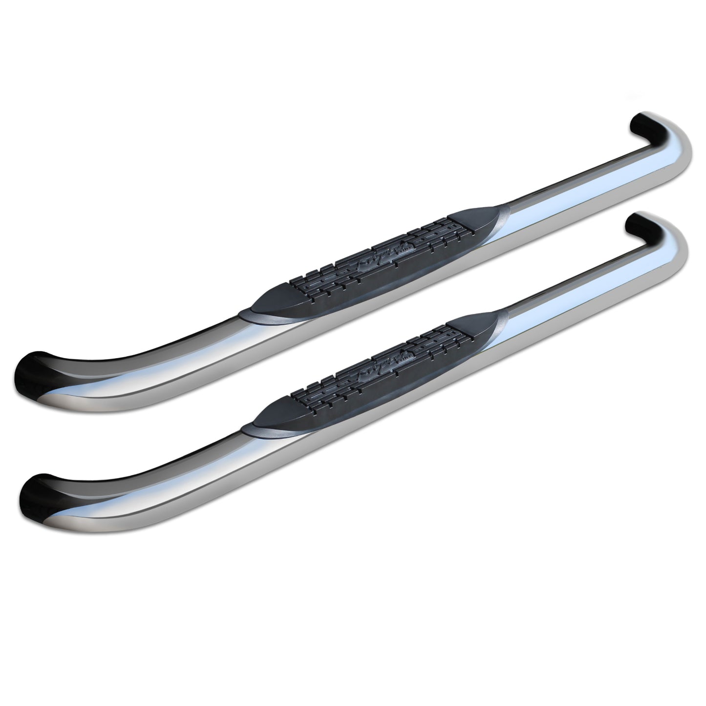 Raptor Series 3 in Round Nerf Bar Steps Polished Stainless Steel 0108-0593