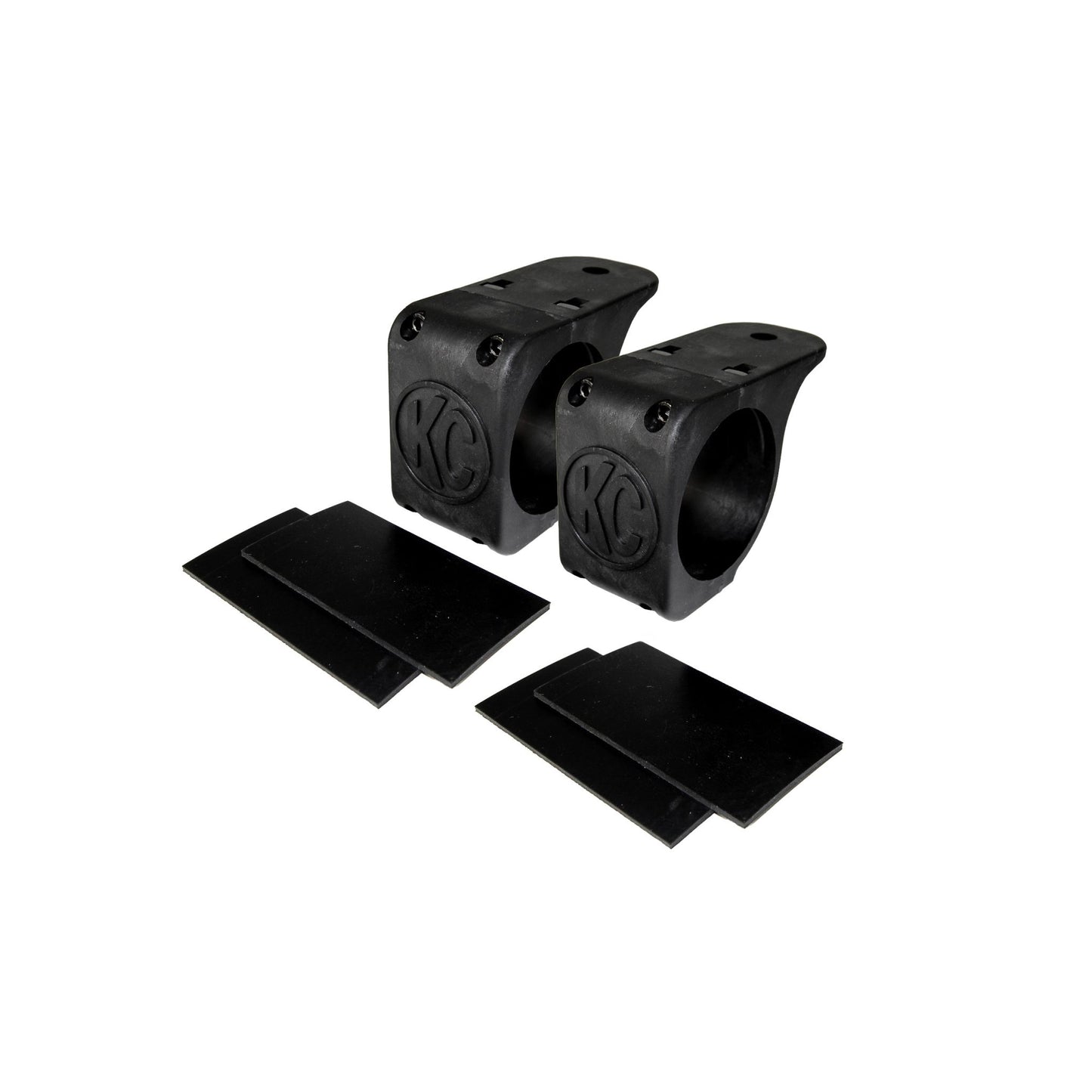 KC HiLiTES Bracket Set - Tube Clamp Light Mount - Rubber Adjustment Shims - 2.75 in -3.0 in 73091