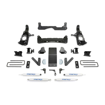 Fabtech 4" BASIC SYS W/PERF SHKS 2011-19 GM 2500HD 2WD/4WD K1121
