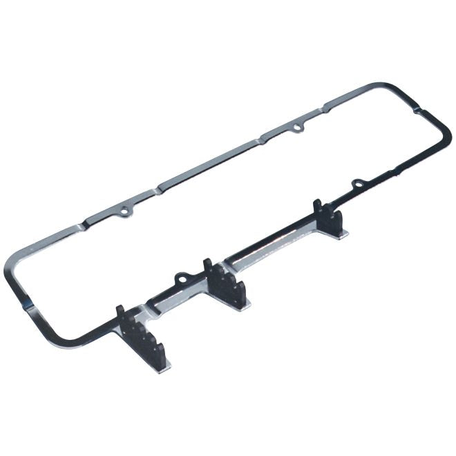 Proform Engine Valve Cover 1-Pc Holdown Clamps w/Wire Looms; Black; Fits SB Chevy Engine 66292BKC