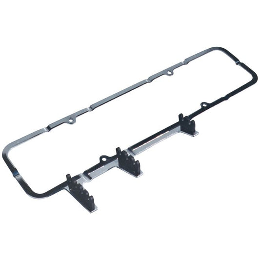 Proform Engine Valve Cover 1-Pc Holdown Clamps w/Wire Looms; Black; Fits SB Chevy Engine 66292BKC