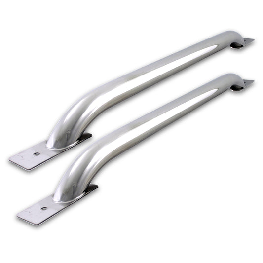 Raptor Series 1.9 in Round Bed Rails Polished Stainless Steel 0202-0071