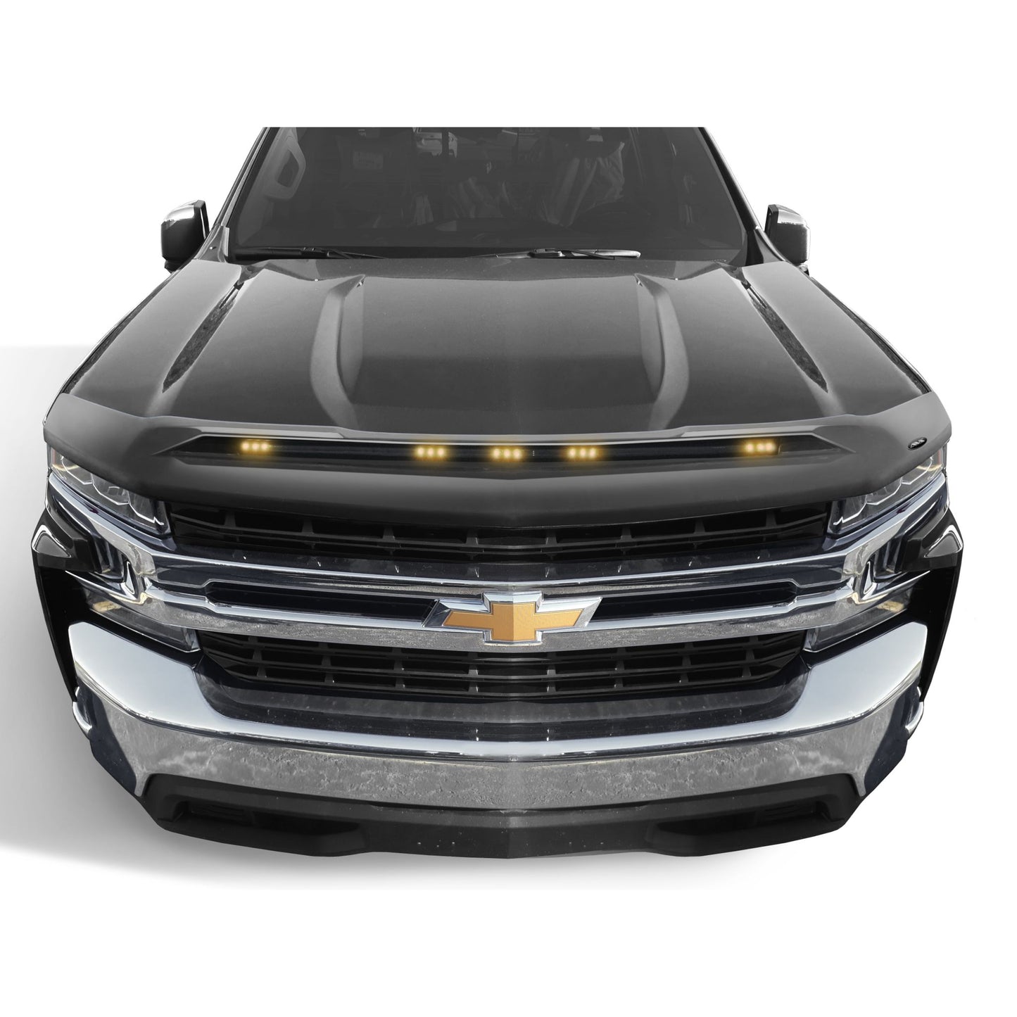 Auto Ventshade 753123-GAN Aeroskin LightShield Color Hood Protector Silver Ice Metallic For 2016-2018 Chevrolet Silverado 1500 2019 Chevrolet Silverado 1500 LD