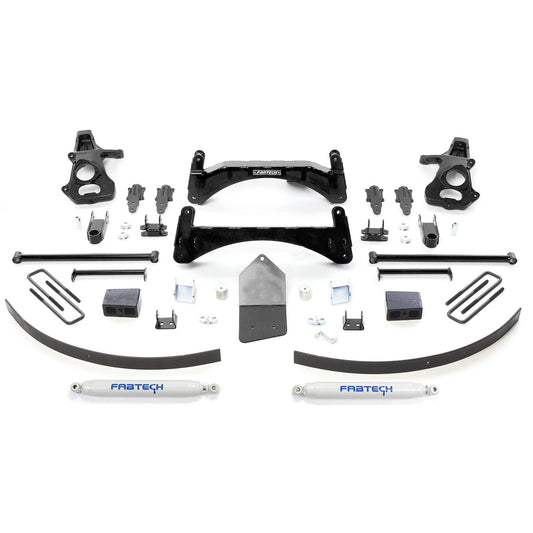 Fabtech 6" BASIC SYS W/PERF SHKS 07-13 GM C1500 P/U W/O AUTORIDE 2WD K1027