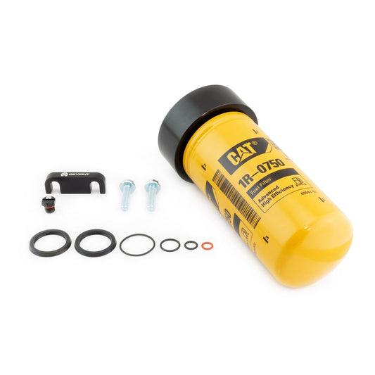 Deviant Race Parts Deviant 70200 Cat Fuel Filter Adapter With Rebuild Kit For 2001-2016 GM Duramax 70200