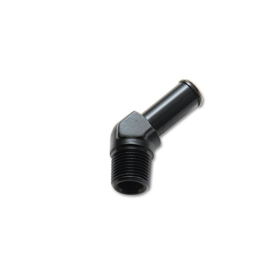 Vibrant Performance - 11220 - Male NPT to Hose Barb Adapter 45 Degree; NPT Size: 1/8 in. Hose Size: 1/4 in.