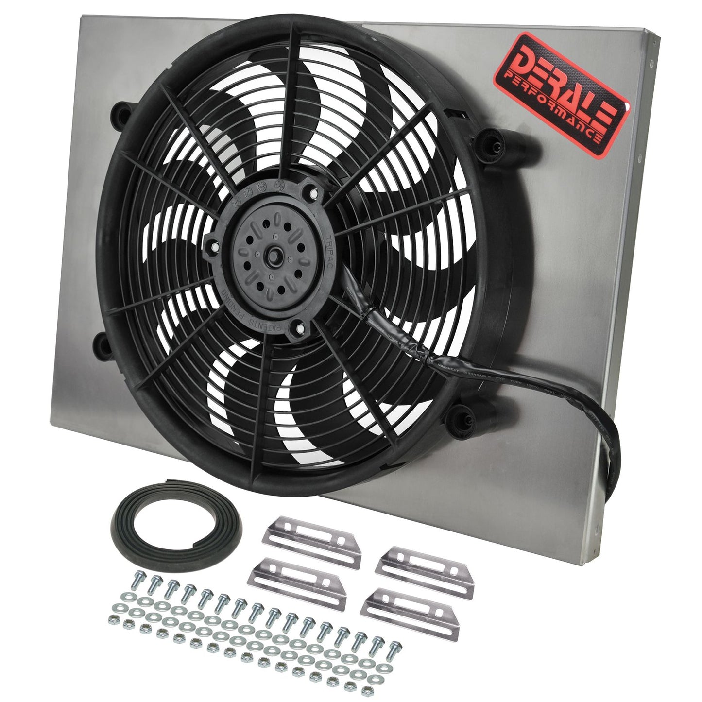 Derale Powerpack - High Output Single 17" Electric RAD Fan/Aluminum Shroud Kit 16828