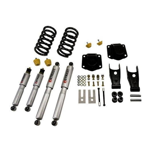 BELLTECH 823SP LOWERING KITS Front And Rear Complete Kit W/ Street Performance Shocks 1994-2002 Dodge Ram 2500 (V10 & Diesel) 3 in. F/4 in. R drop W/ Street Performance Shocks