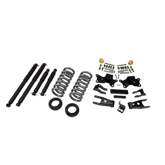 BELLTECH 718ND LOWERING KITS Front And Rear Complete Kit W/ Nitro Drop 2 Shocks 1997-2000 Chevrolet Silverado/Sierra 3/4 Ton & 1 Ton ((All Cabs)/Dually) 1 in. or 2 in. F/4 in. R drop W/ Nitro Drop II Shocks