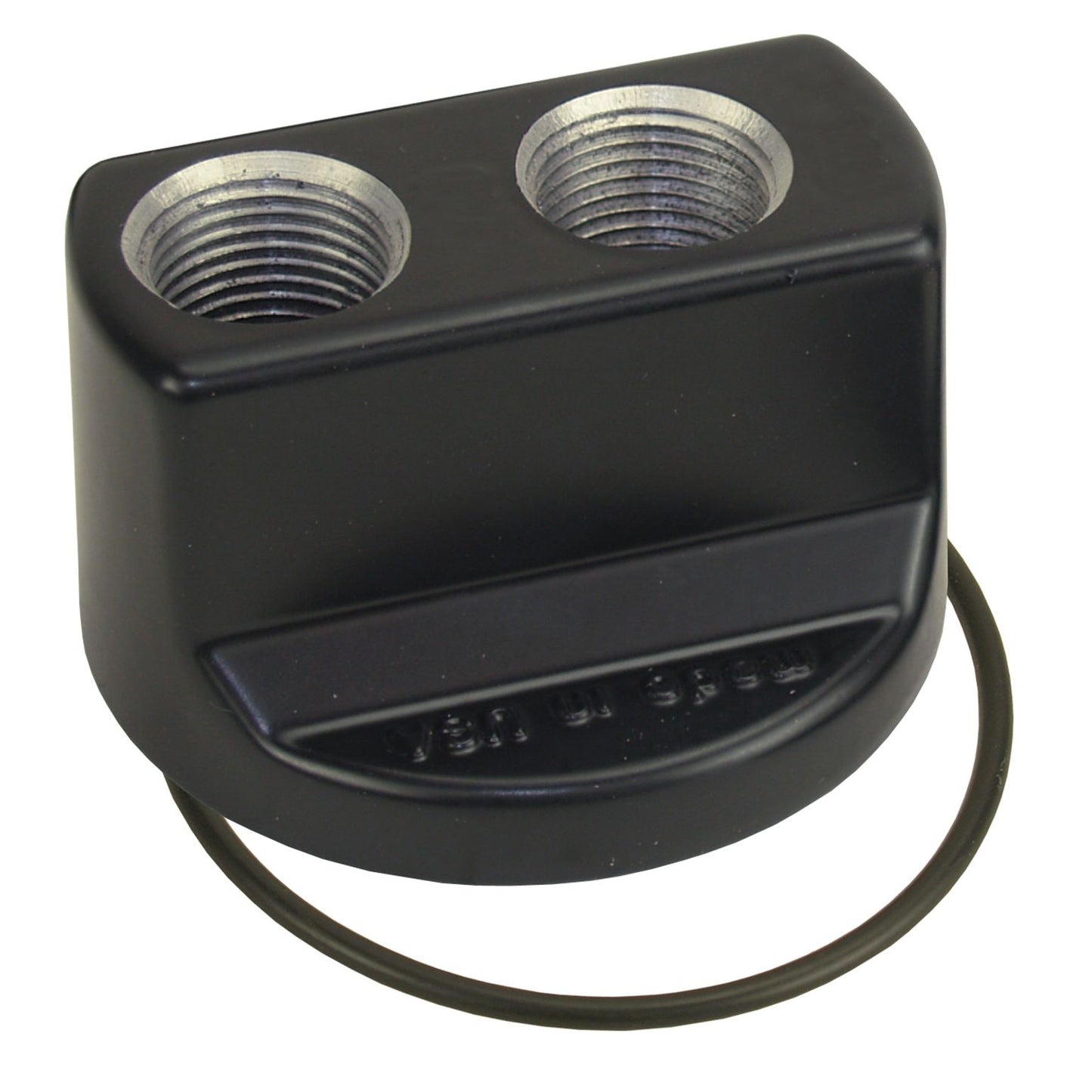 Derale Premium Engine Spin On Adapter with -10AN O-ring Ports, 22x1.5mm Filter Thread 35724
