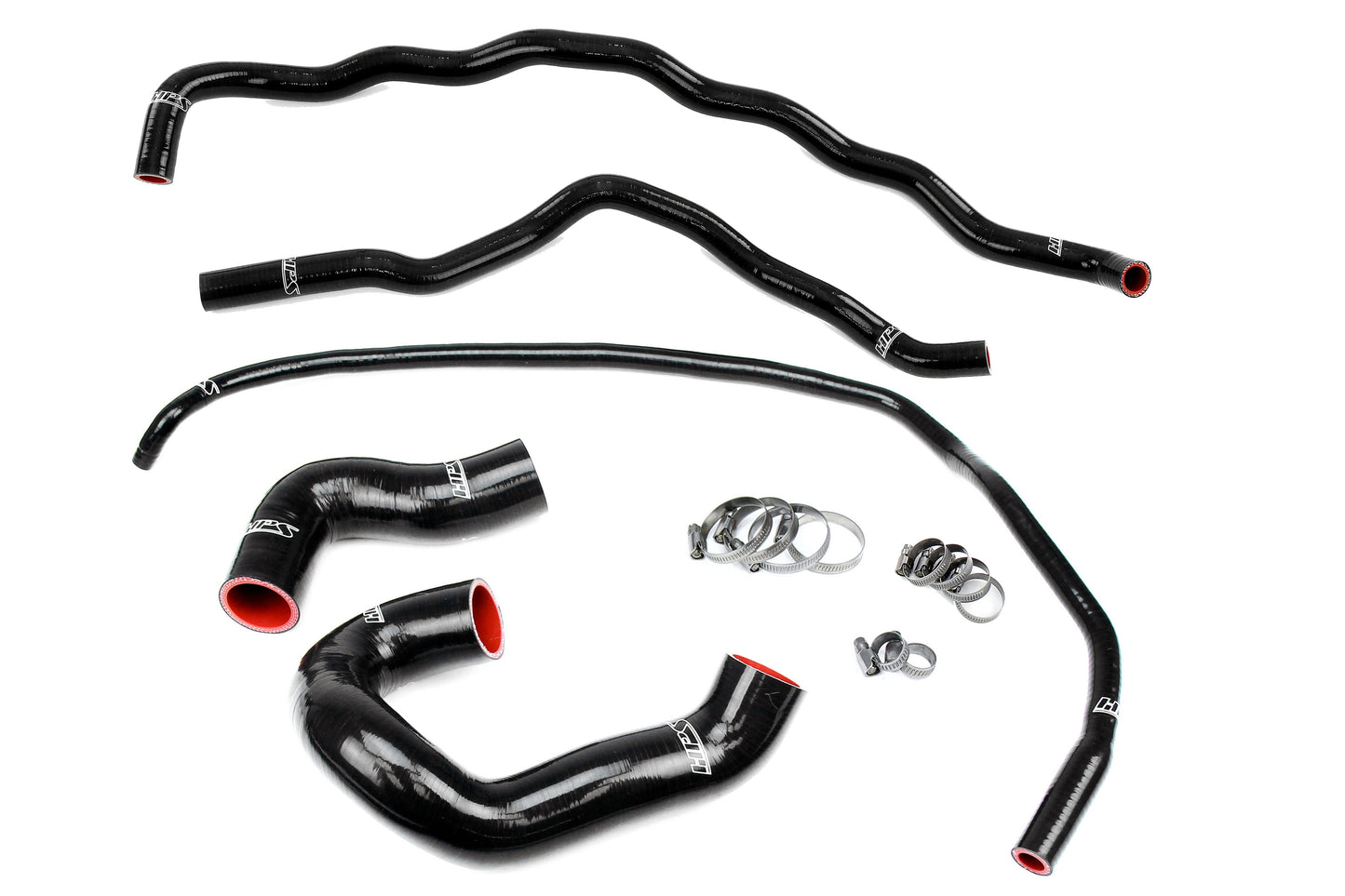 HPS Performance 3-ply Reinforced Silicone Replaces Rubber Coolant Hoses 57-1860-BLK