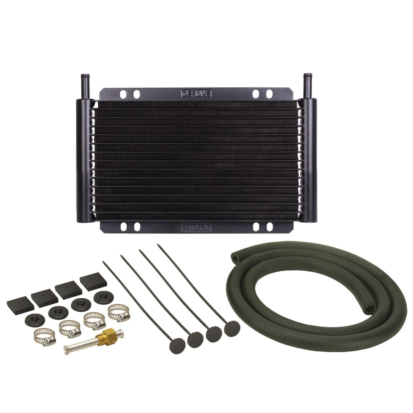 Derale 13 Row Series 8000 Plate & Fin Transmission Cooler Kit, 11/32" 13502