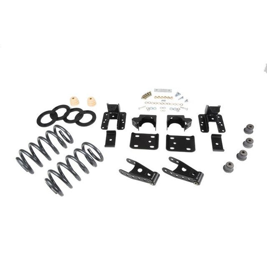 BELLTECH 642 LOWERING KITS Front And Rear Complete Kit W/O Shocks 2007-2013 Chevrolet Silverado/Sierra (Std Cab) 1 in. or 2 in. F/4 in. R drop W/O Shocks