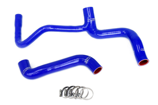 HPS Performance High Temp 3-ply Reinforced Silicone Replaces OEM Rubber Radiator Coolant Hoses 57-2037-BLUE
