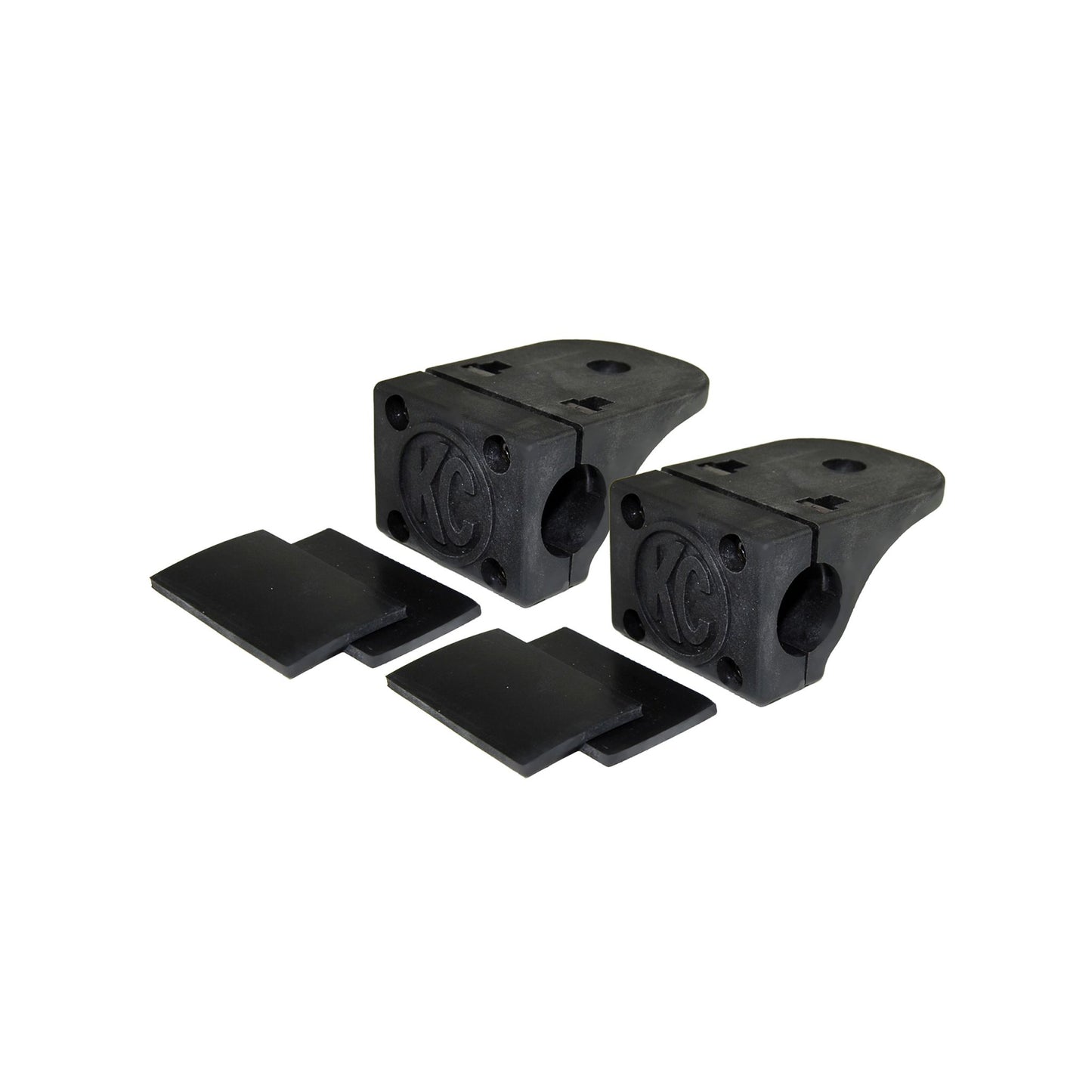 KC HiLiTES Bracket Set - Tube Clamp Light Mount - Rubber Adjustment Shims - 0.75 in - 1.0 in 73001