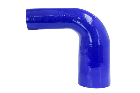 HPS Performance Silicone 90 Degree Elbow HoseHigh Temp 4-ply Reinforced2-1/2" - 3" IDBlue HTSER90-250-300-BLUE