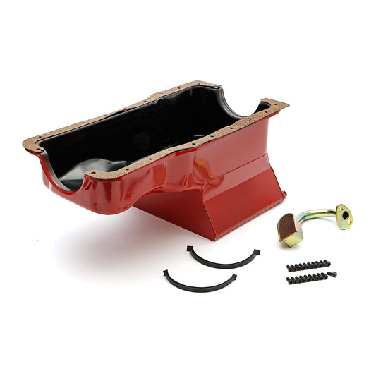 HAMBURGER'S PERFORMANCE PRODUCTS SB FORD OIL PAN STREET/STRIP 1965-1987 260-289-302 7QT FRONT SUMP 1172