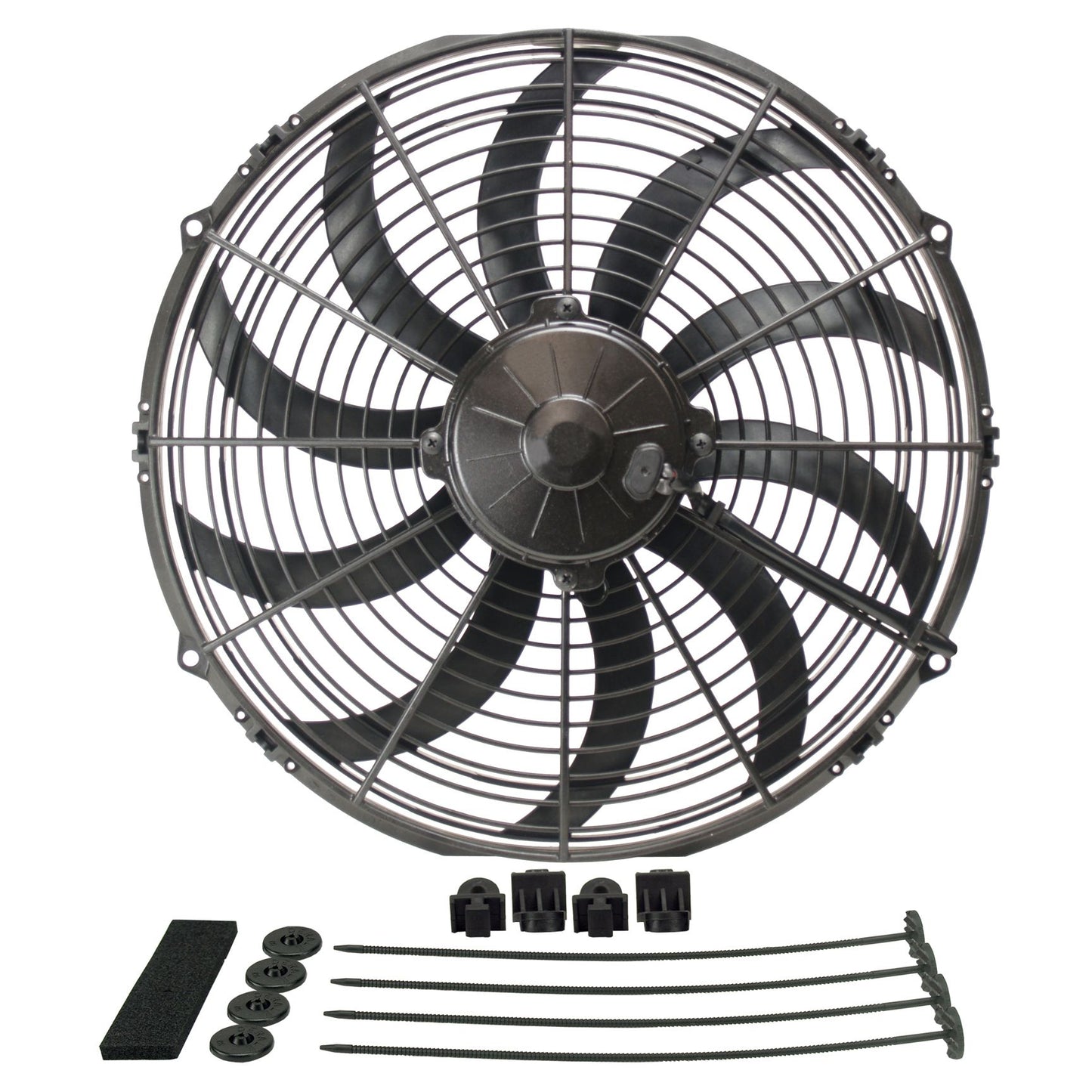 Derale 14" High Output Curved Blade Electric Puller Fan 16114