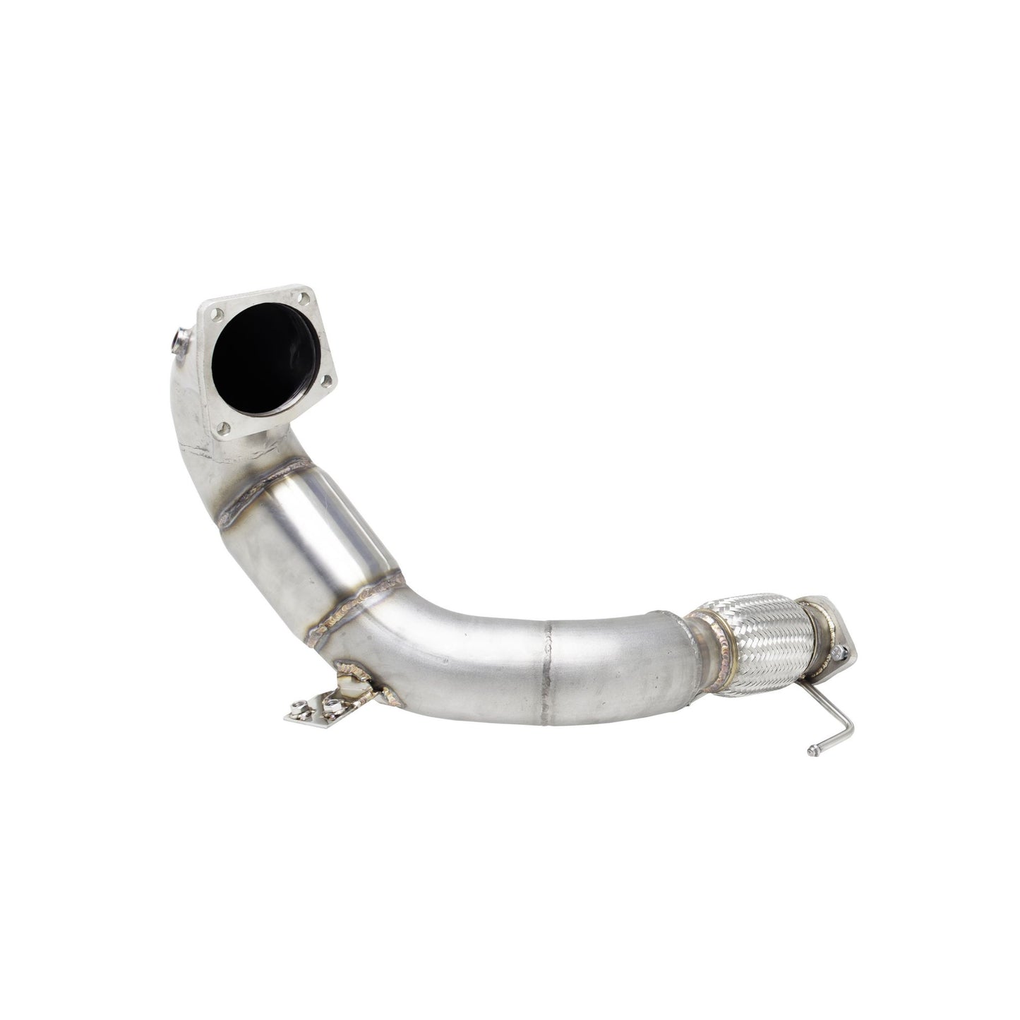 XFORCE Hyundai Veloster N/I30N 2018- 4"-3"Stainless Steel Down Pipe With High Flow Cat(Fits OEM And Also Xforce Cat Back); Exhaust Manifold Down Pipe ES-HY30N-KITB