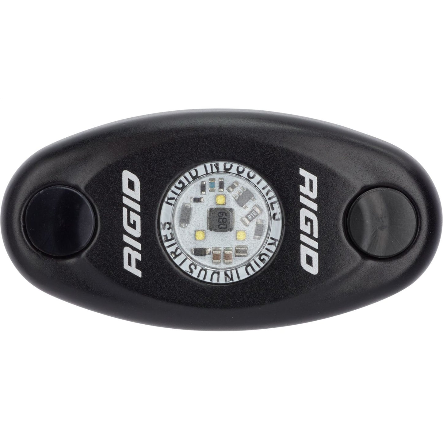 RIGID Industries A-Series LED Light Low Power Cool White Black Housing Single 480033