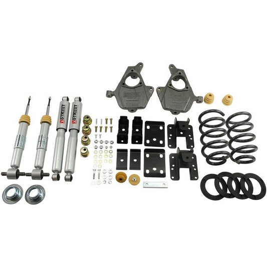 BELLTECH 652SP LOWERING KITS Front And Rear Complete Kit W/ Street Performance Shocks 2007-2013 Chevrolet Silverado/Sierra (Ext Cab & Crew Cab) 3 in. or 4 in. F/5 in. or 6 in. R drop W/ Street Performance Shocks