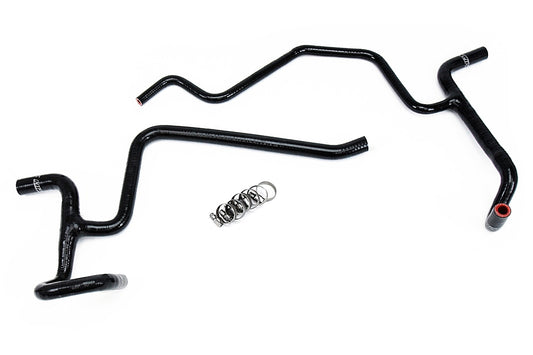 HPS Performance High Temp 3-ply Reinforced Silicone Replaces OEM Rubber Heater Coolant Hoses 57-1326H-BLK